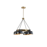 INK+IVY Abbott 4-Light Metal Shade Chandelier