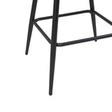 INK+IVY Adams Grey Faux Leather Swivel Counter Stool