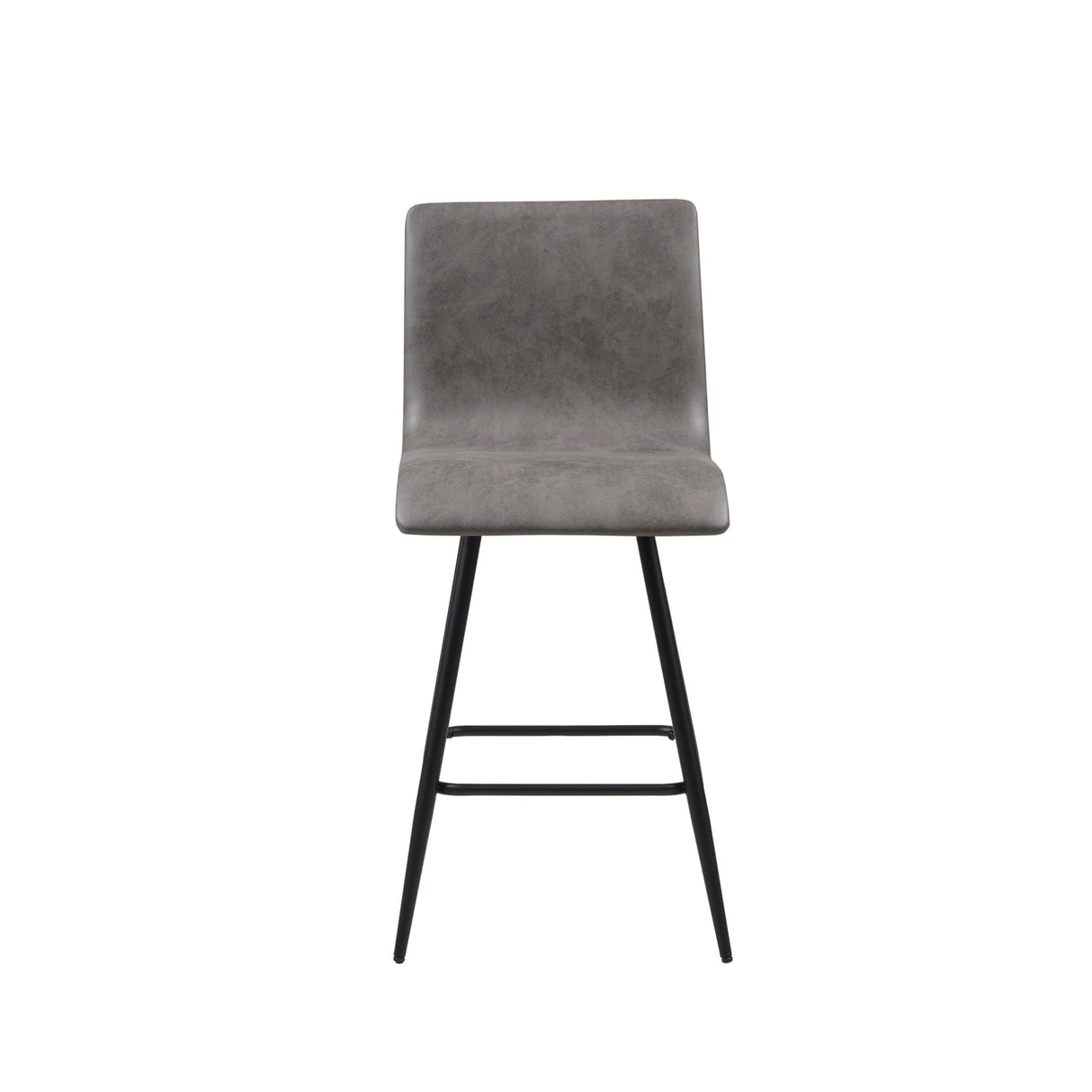 INK+IVY Adams Grey Faux Leather Swivel Counter Stool