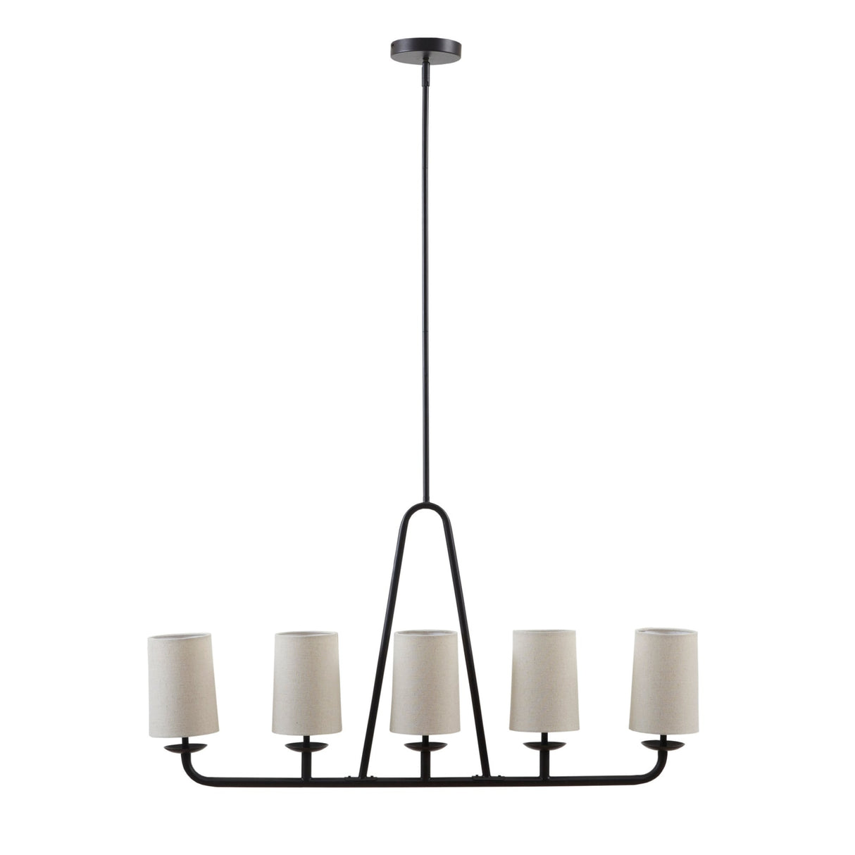 INK+IVY Serenitie Bronze 5-Light Linear Chandelier