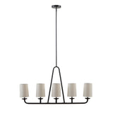 INK+IVY Serenitie Bronze 5-Light Linear Chandelier