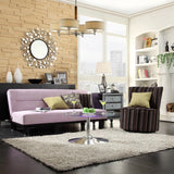 INSPIRE Q Damen Dark Tonal Stripe Modern Round Swivel Chair