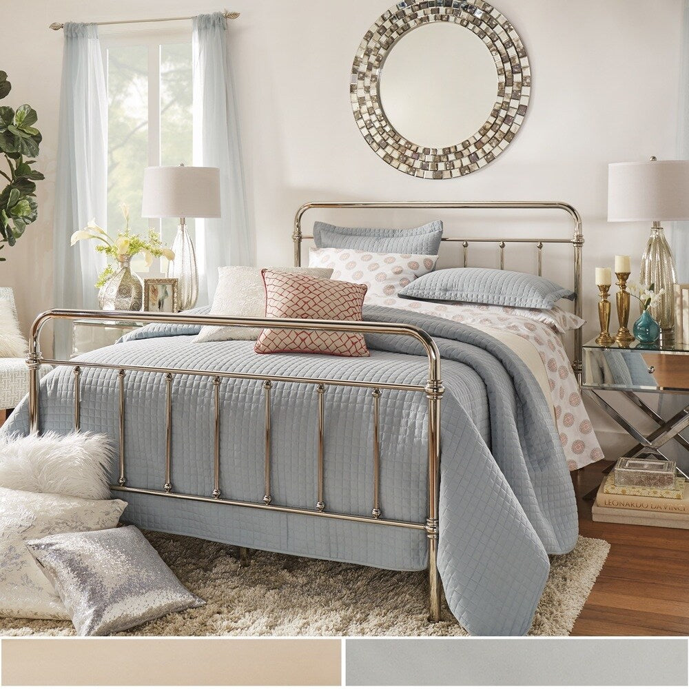 Giselle graceful lines victorian iron metal bed by inspire q classic sales