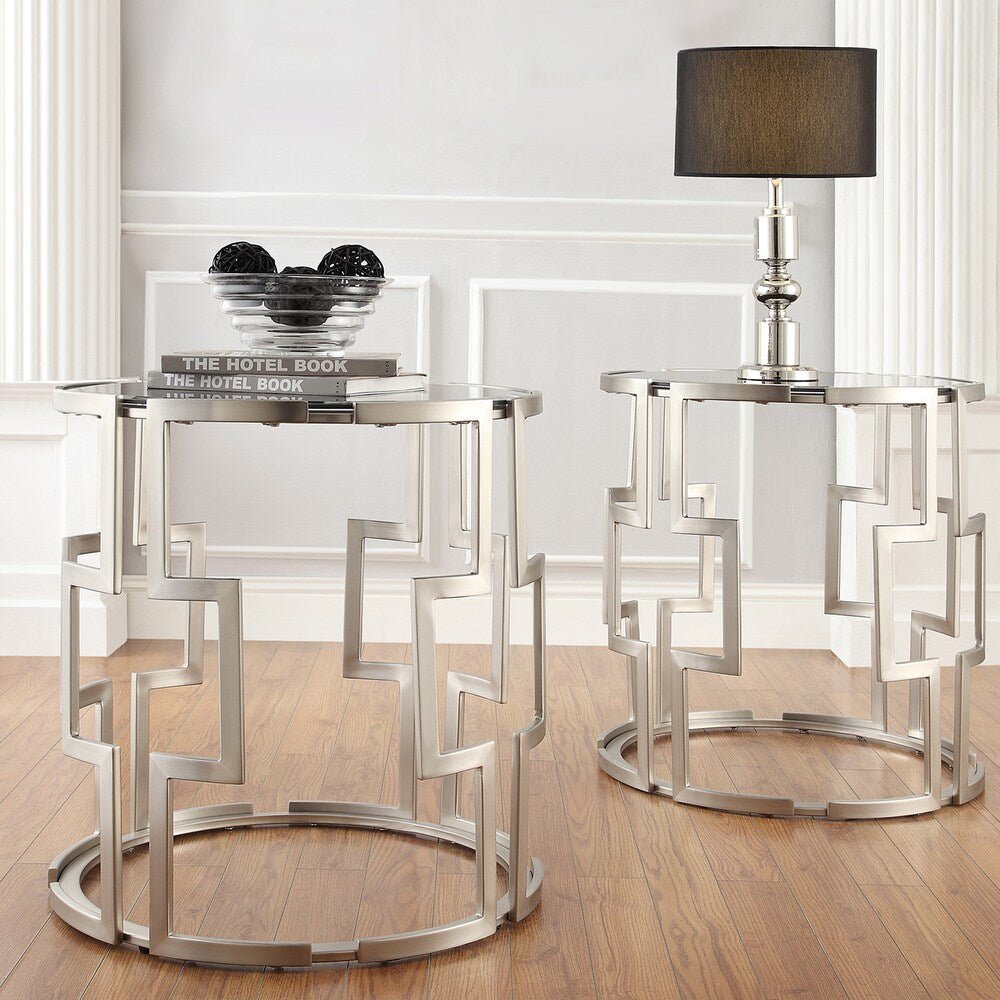 INSPIRE Q Mandell Crucifix Support Metal Accent Table