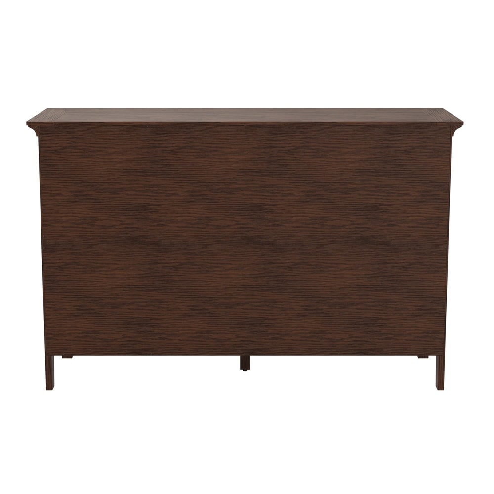 OSP Home Furnishings Modern Mission Queen Bedroom Set with 2 Nightstands and 1 Dresser
