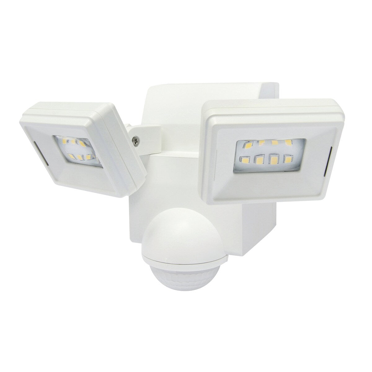 IQ America 700 Lumen Battery Operated LED Motion Security Flood Light w L-Bracket Mount