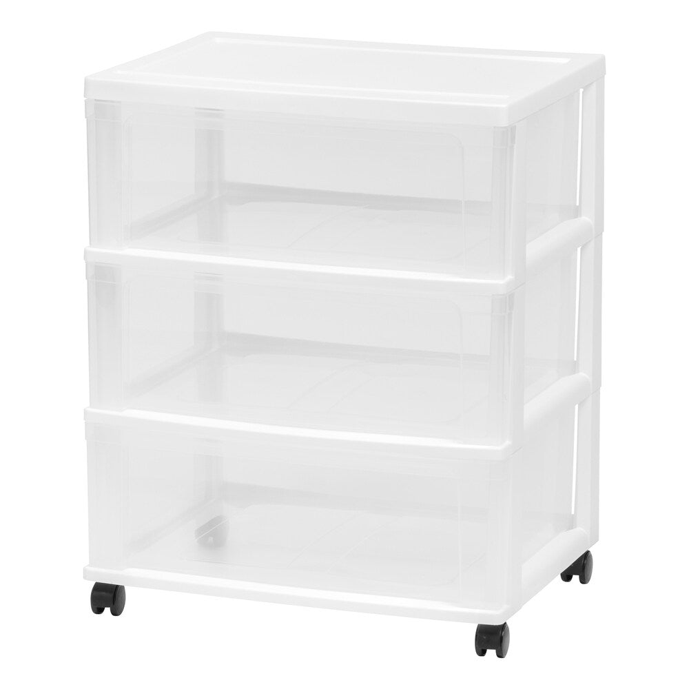 IRIS 3 Drawer Wide Chest, White