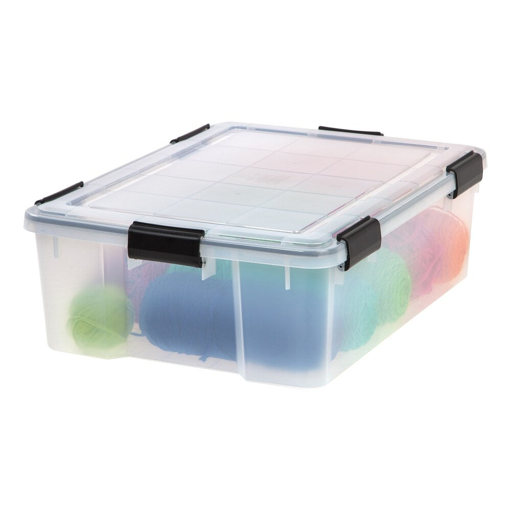 IRIS 41 Quart WeatherPro® Storage Box, Clear