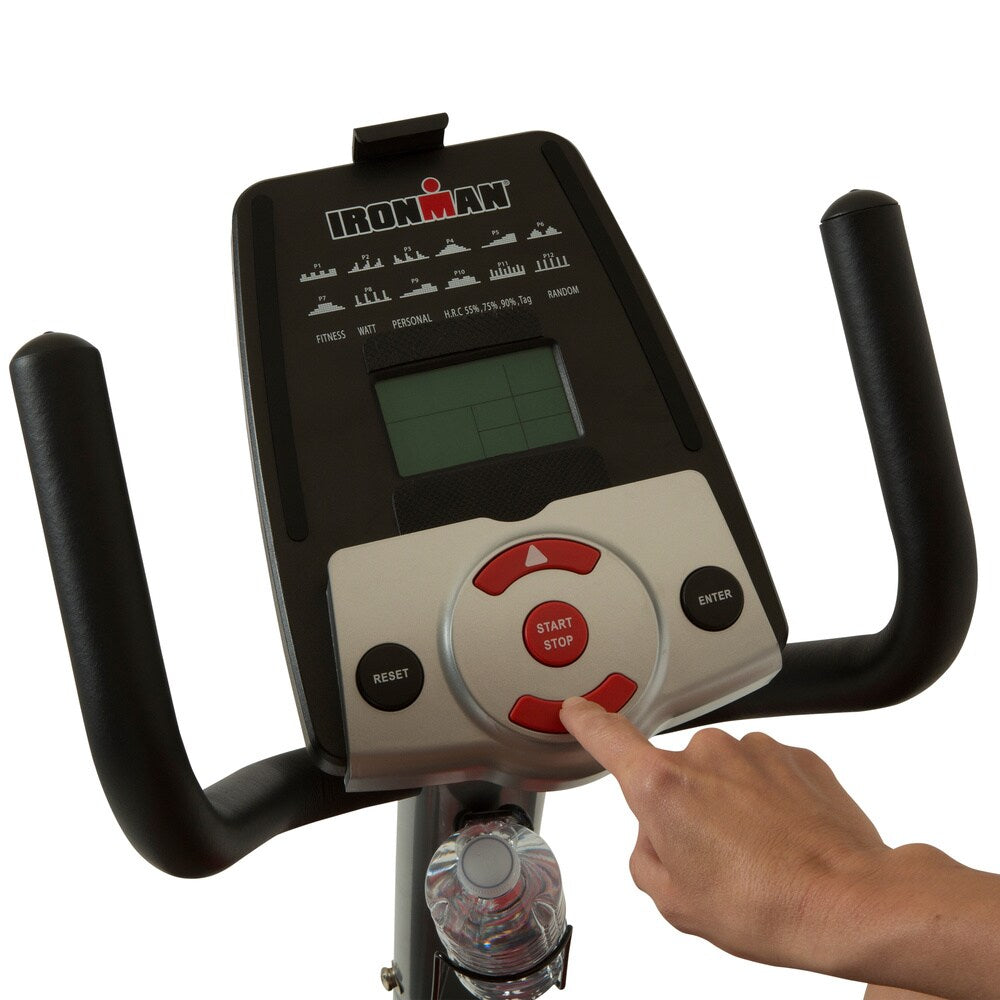 IRONMAN H-Class 410 Smart Technology Recumbent Bike with Bluetooth IRONSTRONG Apps and Air Soft Seat