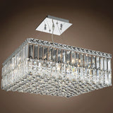 Ibiza Design 12 Light 20" Chrome Chandelier With Clear European Crystals - 7.50