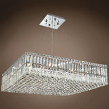 Ibiza Design 12 Light 32" Chrome Chandelier With Clear European Crystals - 7.50