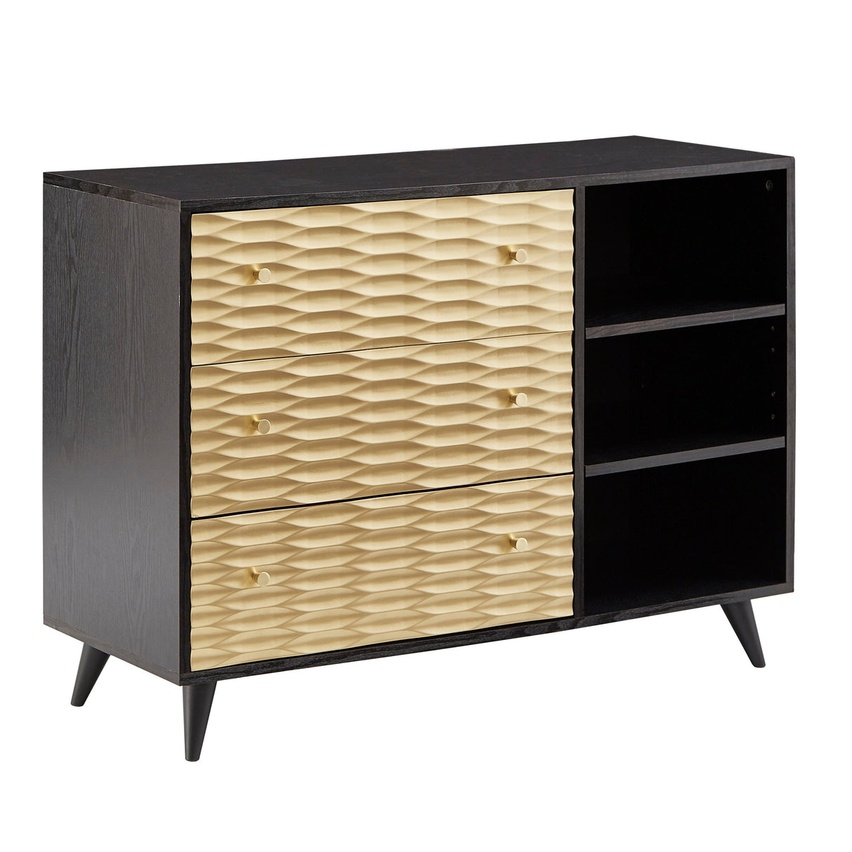 Icarus Two-Tone 3-Drawer Accent Chest by iNSPIRE Q Bold