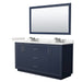 Icon 66-inch Double Vanity, Quartz Top, 58-inch Mirror