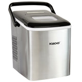 Igloo ICEB26HNSS 26-Pound Automatic Self-Cleaning Portable Countertop Ice Maker Machine With Handle, Stainless Steel