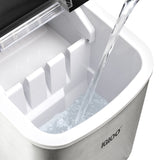 Igloo ICEB26HNSS 26-Pound Automatic Self-Cleaning Portable Countertop Ice Maker Machine With Handle, Stainless Steel