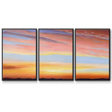 Ignited Dusk III - Multi Piece Framed Canvas