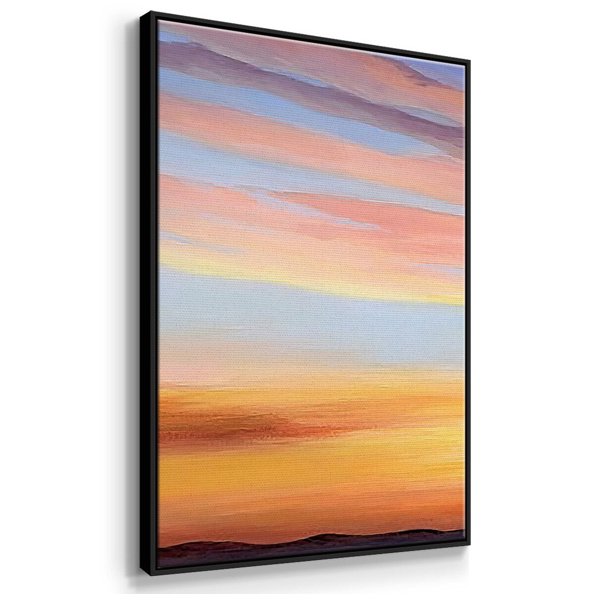 Ignited Dusk III - Multi Piece Framed Canvas
