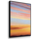 Ignited Dusk III - Multi Piece Framed Canvas