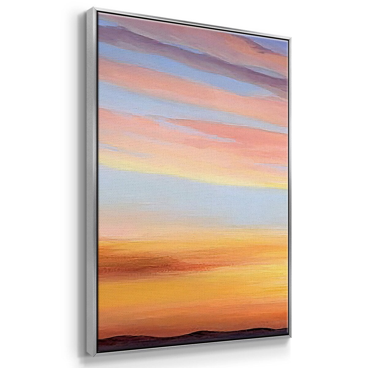 Ignited Dusk III - Multi Piece Framed Canvas