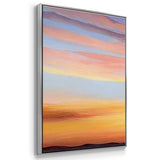 Ignited Dusk III - Multi Piece Framed Canvas