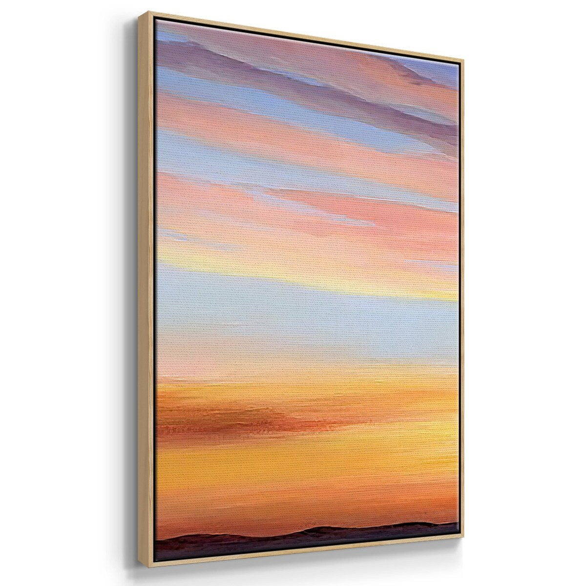 Ignited Dusk III - Multi Piece Framed Canvas
