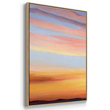 Ignited Dusk III - Multi Piece Framed Canvas