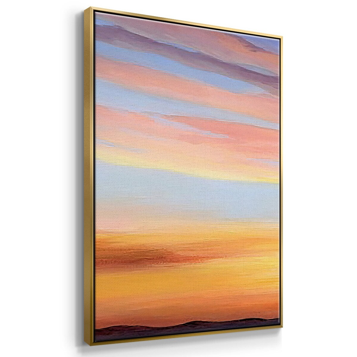 Ignited Dusk III - Multi Piece Framed Canvas
