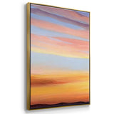 Ignited Dusk III - Multi Piece Framed Canvas