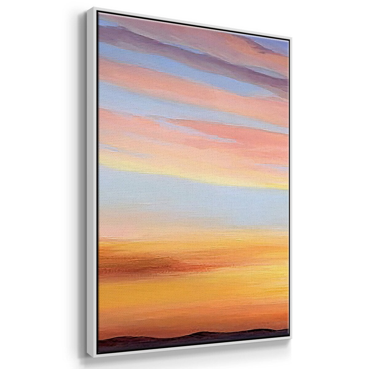 Ignited Dusk III - Multi Piece Framed Canvas