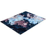Ikat One-of-a-Kind Hand-Knotted Area Rug - Black, 8' 2" x 10' 4" - 8' 2" x 10' 4"