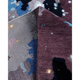 Ikat One-of-a-Kind Hand-Knotted Area Rug - Black, 8' 2" x 10' 4" - 8' 2" x 10' 4"