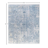 Ikat One-of-a-Kind Hand-Knotted Area Rug - Gray, 8' 2" x 10' 1" - 8' 2" x 10' 1"