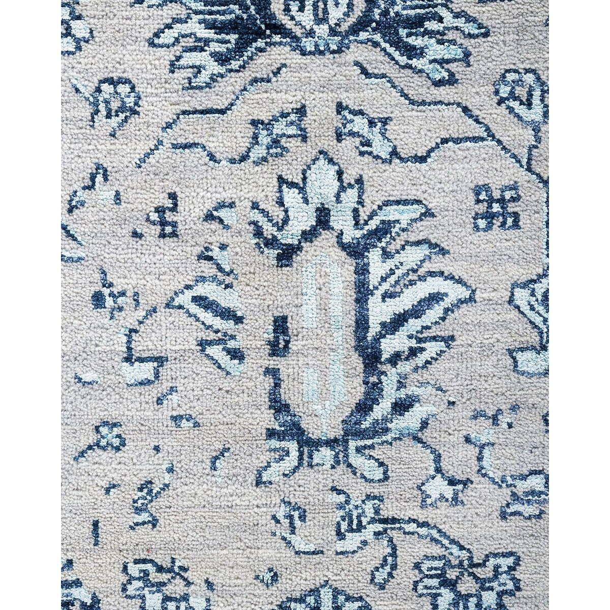Ikat One-of-a-Kind Hand-Knotted Area Rug - Gray, 8' 2" x 10' 1" - 8' 2" x 10' 1"