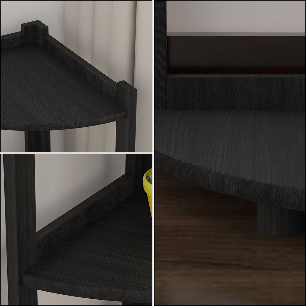 Corner Bookshelves Bookcase Shelves Storage Rack Bookshelf