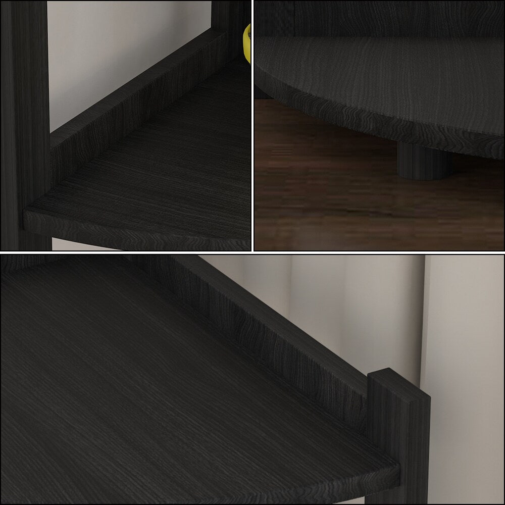 Corner Bookshelves Bookcase Shelves Storage Rack Bookshelf