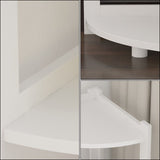 Corner Bookshelves Bookcase Shelves Storage Rack Bookshelf