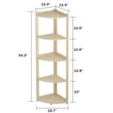 Corner Bookshelves Bookcase Shelves Storage Rack Bookshelf