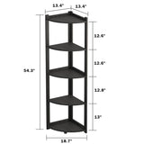 Corner Bookshelves Bookcase Shelves Storage Rack Bookshelf