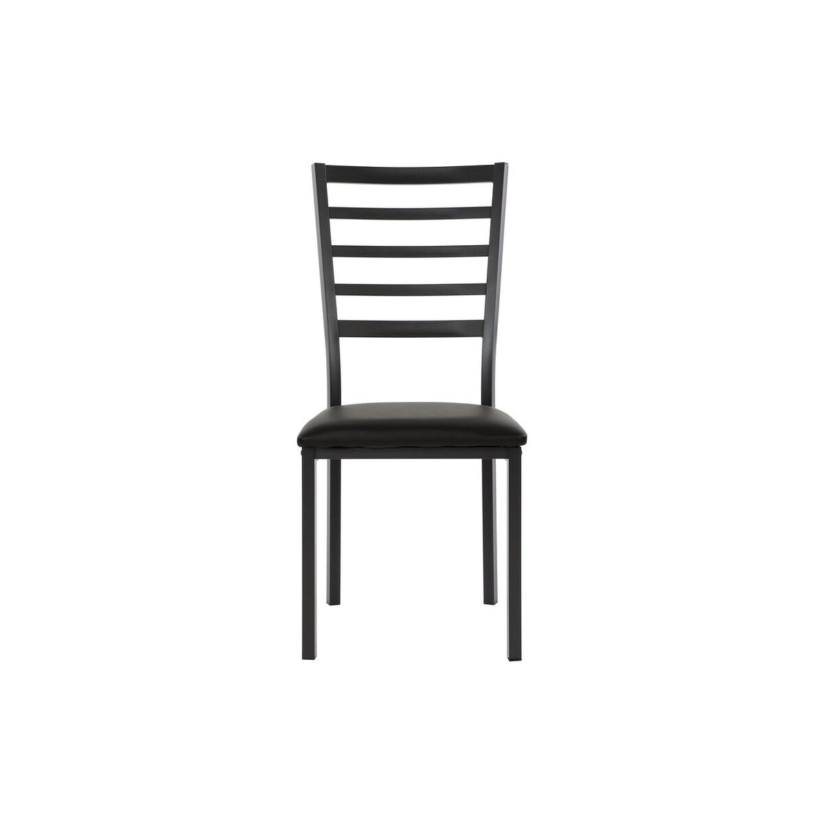 Ilka Black Faux Leather Faux Marble Dining Room Set