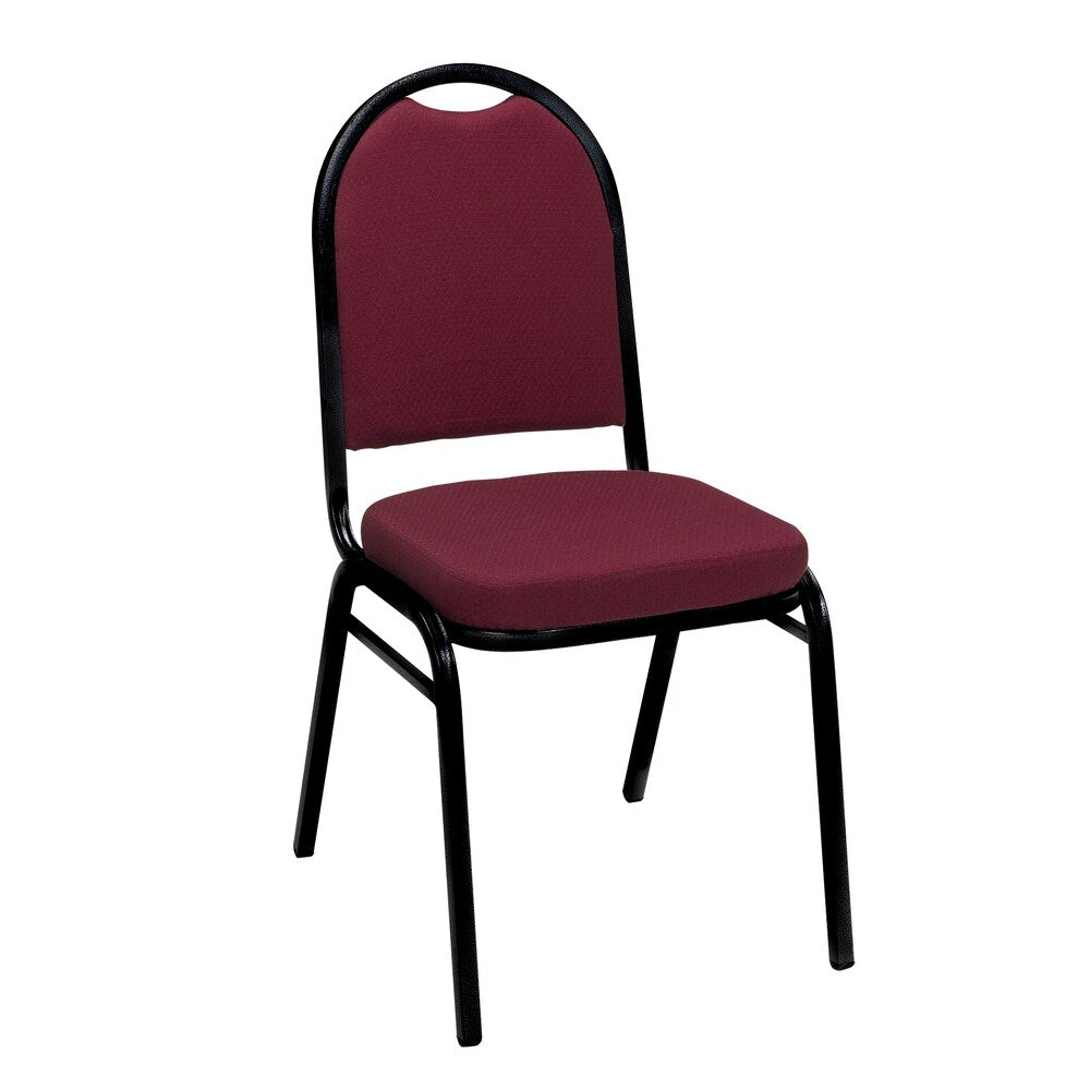 KFI IM520 Armless Stacking Chair Fabric Black Frame 2in Seat