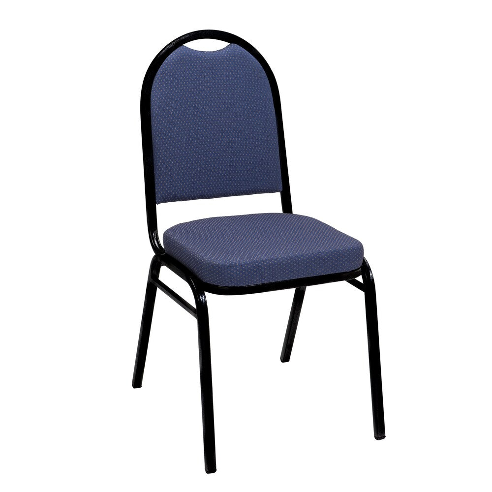 KFI IM520 Armless Stacking Chair Fabric Black Frame 2in Seat