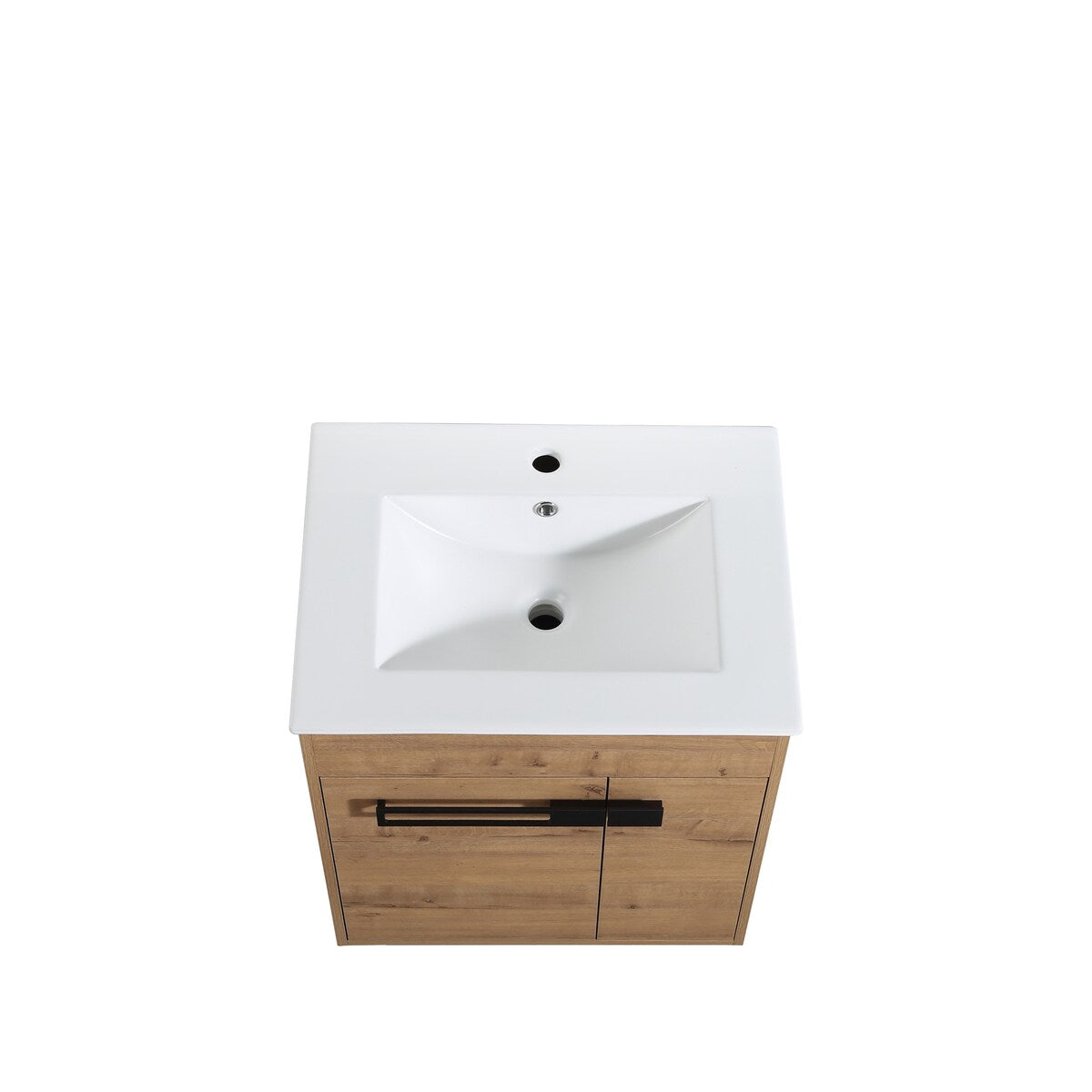 Imitative Oak 30 Inch Freestanding Bathroom Vanity With Sink