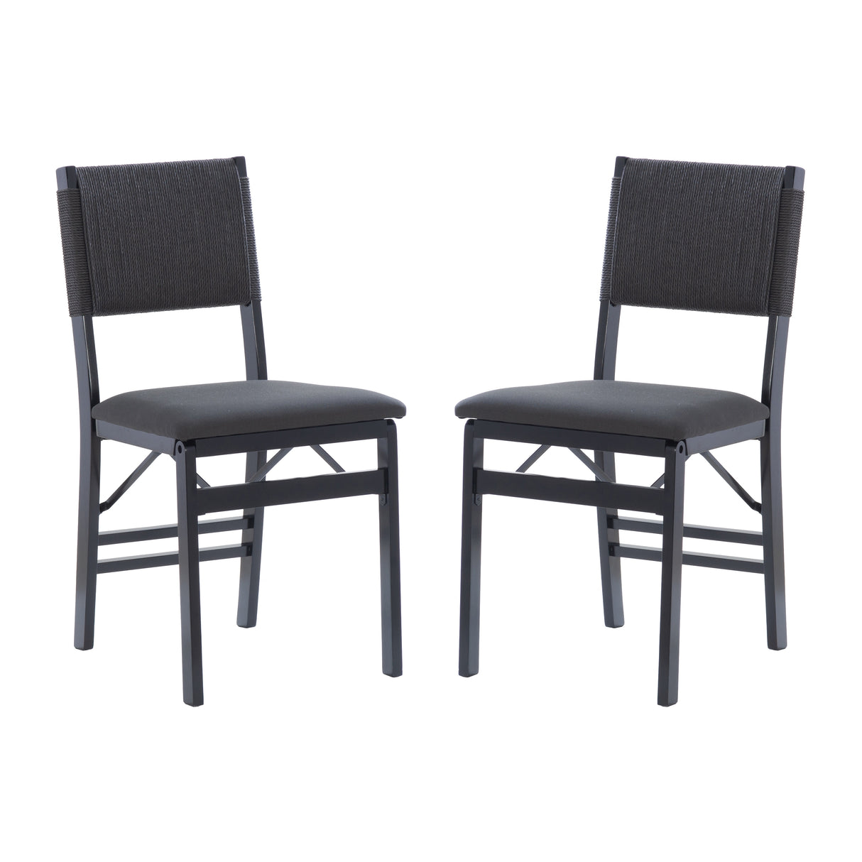 Imperial Wood Rope Folding Dining Chair (Set of 2)