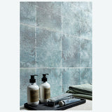 Apollo tile 12" x 40" Imprint 3rd Fired Blue Green Ceramic Tile (6.24 sq ft/case) - 2 Pack