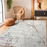 Sevita Abstract Prism Marble Area Rug