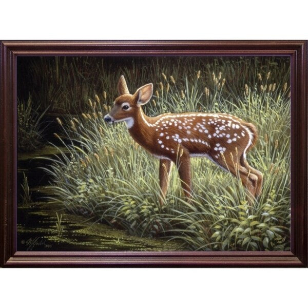 In The Tall Grass-WILGOE78983 Framed Print 16.25"x22.75" by Wilhelm Goebel