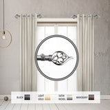 InStyleDesign Circuit 1" Side Curtain Rod 12-20 inch long (Set of 2) - 12 to 20 inches