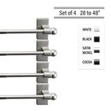 InStyleDesign Magnetic Curtain Rod 28-48 inch ( Set of 4 )