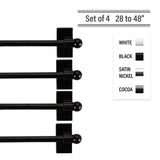 InStyleDesign Magnetic Curtain Rod 28-48 inch ( Set of 4 )