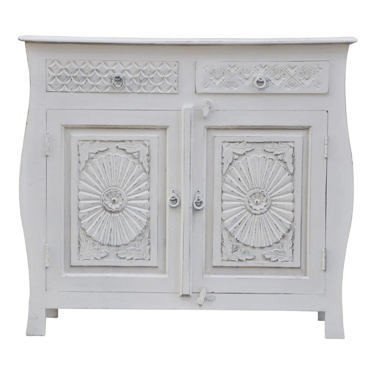 Indian Colonial Style Carved Sideboard